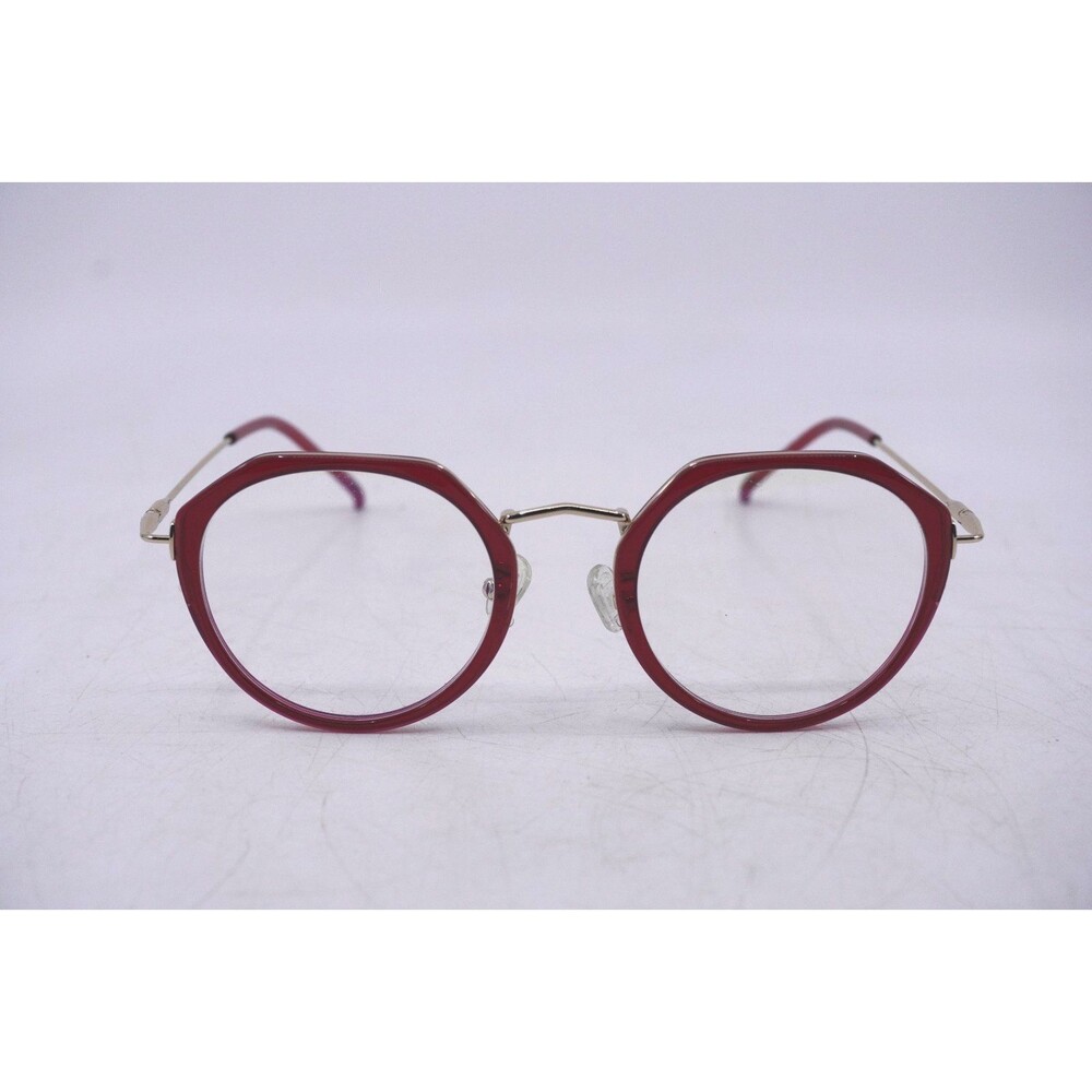 Eyebuydirect Claire 50-22-145 C2 Red Round Eyeglasses FRAMES ONLY